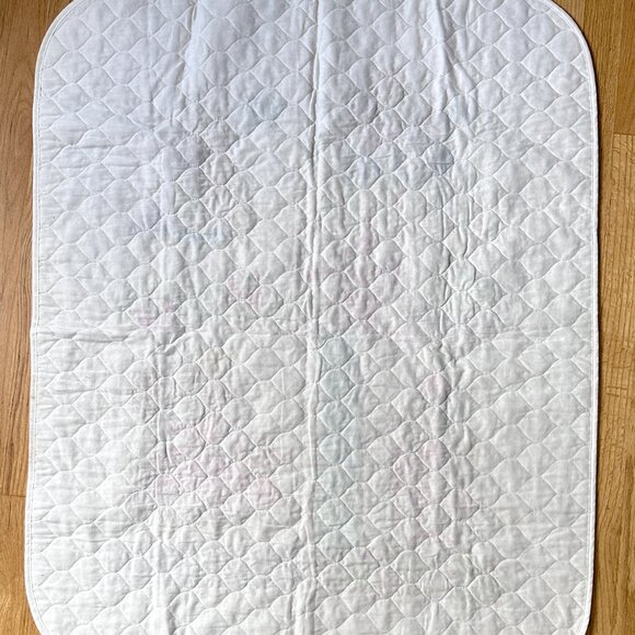 Baby Quilt Blanket "The Princess Sleeps Here" Hand Cross Stitched - Darling! - Picture 7 of 8